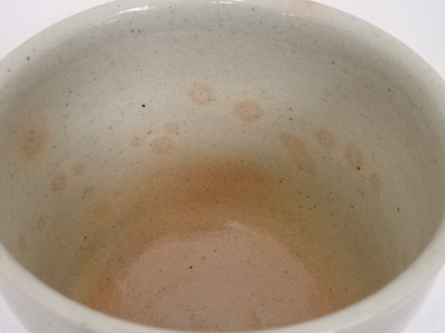 【茶道具】福森比路志 御本 立鶴 筒茶碗 茶道具】福森比路志 御本 立鶴 筒茶碗